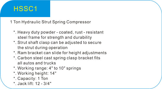  1Ton Hydraulic Strut Spring Compressor 